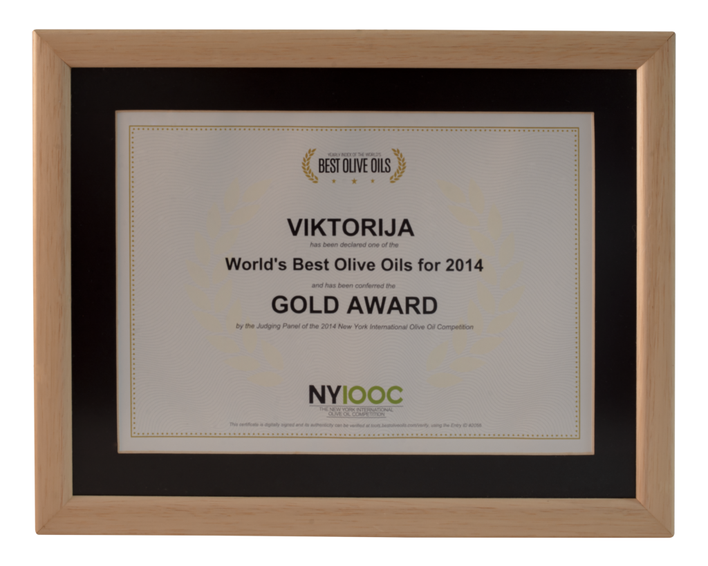 NYIOOC - Gold Award 2014