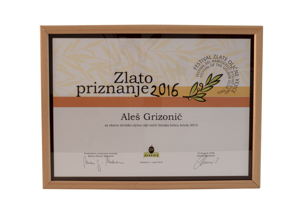 Zlatno Priznanje 2016