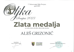 Oljka Sempas Zlata Medalja 2023